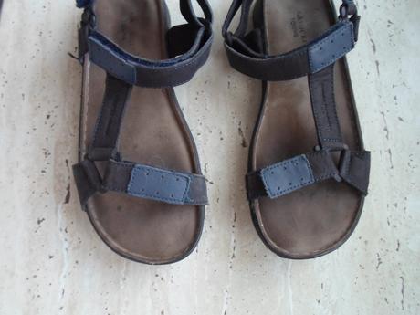 Modré boty sandály kožené, lasocki,35