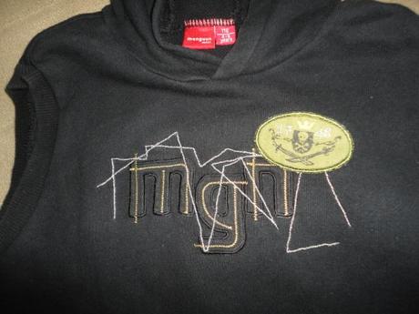 Teplákový pulovr/vesta manguun, vel. 4-5 let, 104