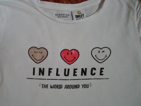 Bílé tričko triko krátký rukáv, reserved,152