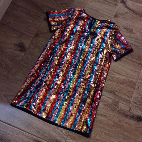 Barevné slavnostní flitrové šaty, tu,128