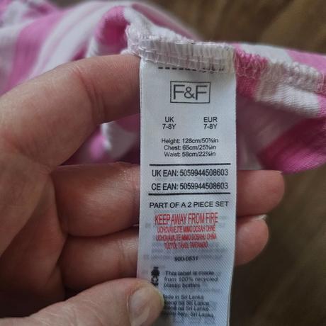 Dívčí šaty f&f vel. 128, f&f,128