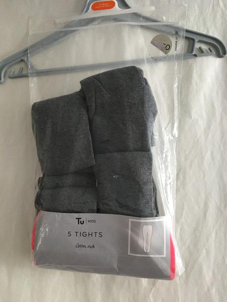 Vel. 104 šedé punčocháče outlet 5 kusů, 104