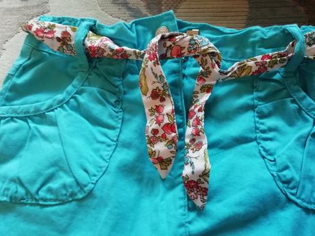 Krásná tyrkysová sukénka nová-cca 98, 98