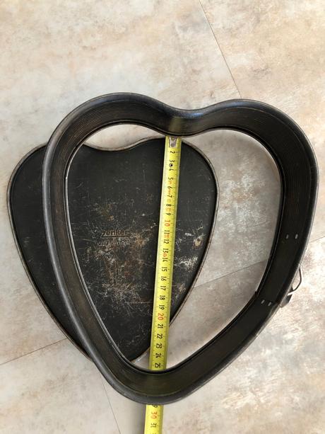 Rozevírací dortová forma tvar srdce zenker černá, 