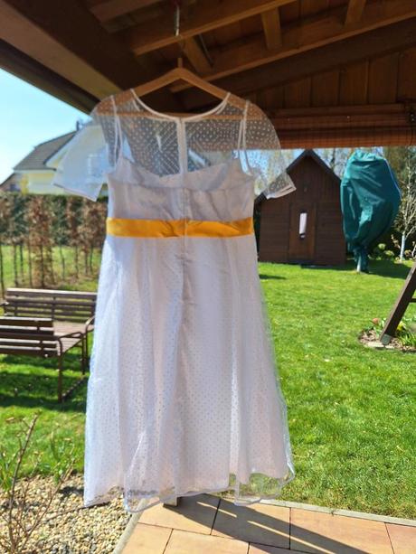 Svatební šaty bílé vel cca 42/44, 42