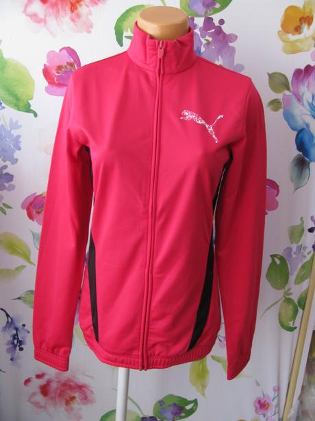 Dívčí sportovní mikina na zip puma, puma,170