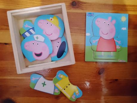 Nové woody puzzle pepa pig, 2+,