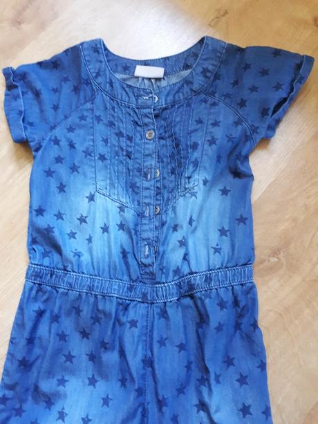 Luxusní hvězdičkový overal - odlehčená džínovina, next,110