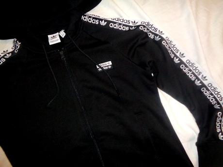 Luxusní černá sportovní bunda adidas uk14, adidas,42