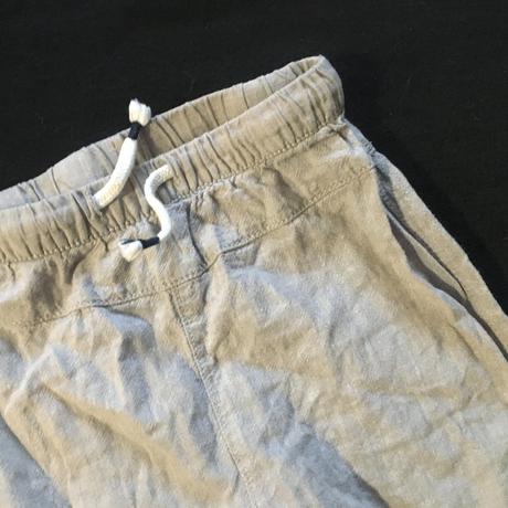 Vel. 86 lněné kalhoty s tkaničkou, 86