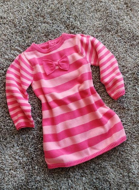 Šaty / šatičky z pleteniny s dlouhým rukávem, george,80