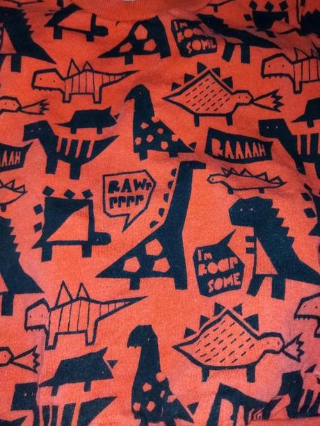 Červená mikina s dinosaury 110 next, next,110