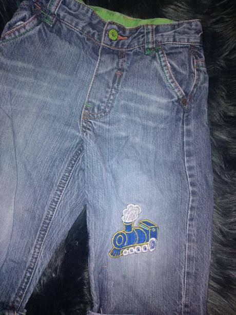 Klučičí rifle vláček vel. 92, mothercare,92