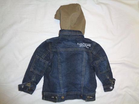 Luxusní podšitá riflová bunda na patenty, topolino,86