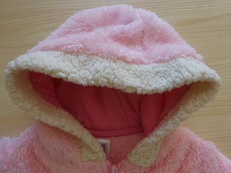 Chlupatá fleesová mikina s kapucí, vel. 2t, 92