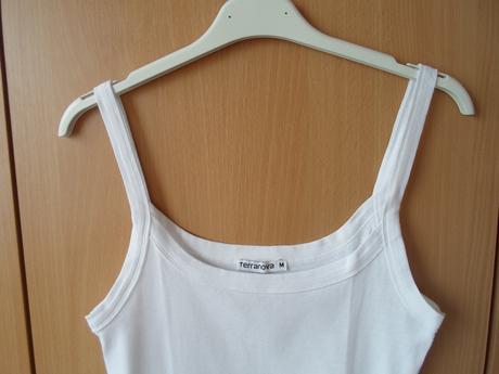 Bílé tričko tílko top, terranova,s