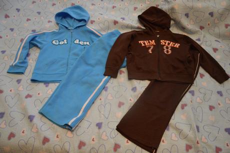 116 122 tepláková souprava 2x, 104–116