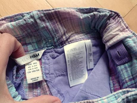 Kraťasy plátěné len 104 h&m, h&m,104
