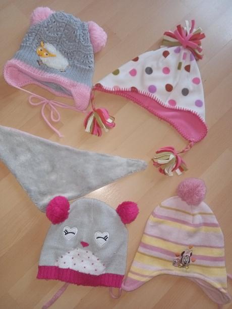 Zimní čepice na holčičku velikost 1- 2 roky, h&m,86