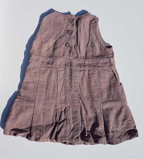 C80	dívčí manšestrové šaty vel. 74-80, early days,74