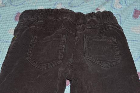 Manšestrové kalhoty s regulací v pase, f&f,116