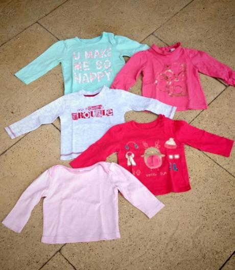 Tričko / triko dlouhý rukáv dlouhý rukáv74pro holk, f&f,74