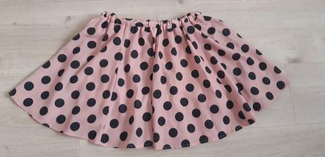 Puntíkatá sukně se spodničkou vel. 134 sukénka má, h&m,128