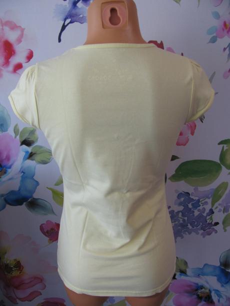 Bavlněné pružné sv.žluté tričko, xl