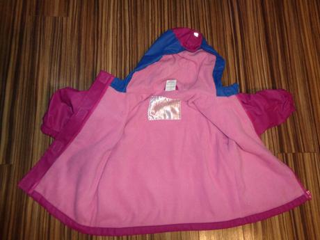 Růžovofialová nepromokavá bunda 86/92, 86