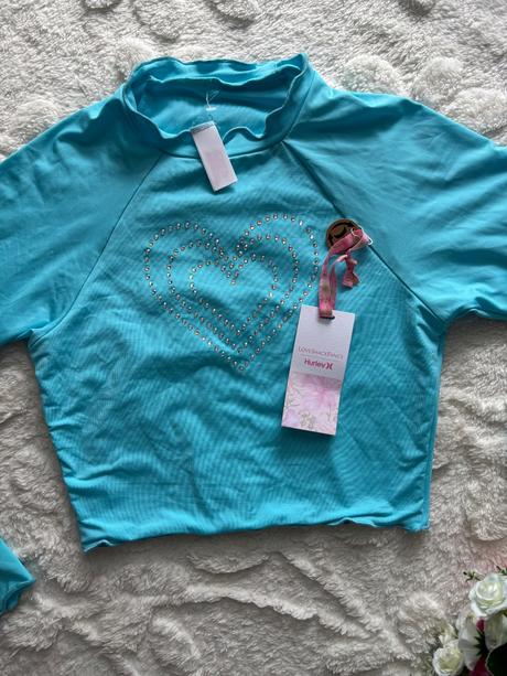 Elastický tyrkysový crop top - v.s, s