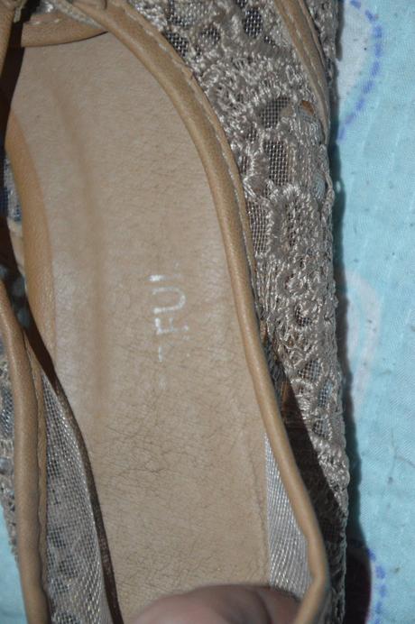 Béžové balerínky na tkaničky, colorful,39