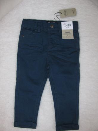 Elastické džíny, skiny v.12-18 měs., denim co,86