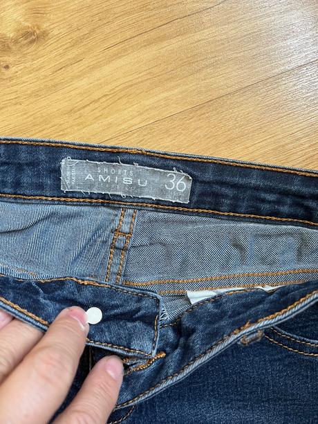 Džínové kraťasy, šortky amisu, 36
