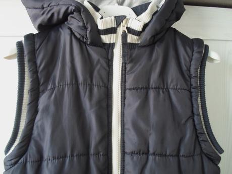 Modrá zateplená vesta vestička, f&f,152
