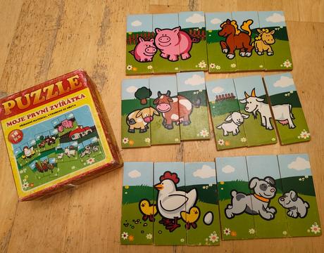 Dřevěné puzzle pro nejmenší, 