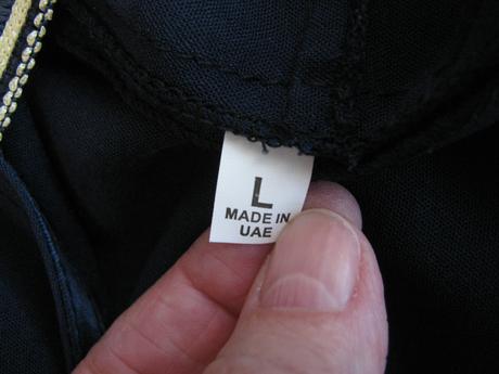 Tmavě modrý oděv s kapucí abája., xxxl
