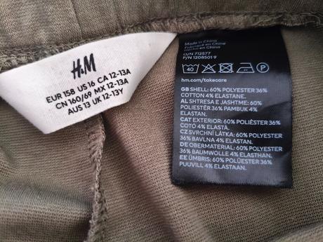 Kalhoty široké, h&m,158