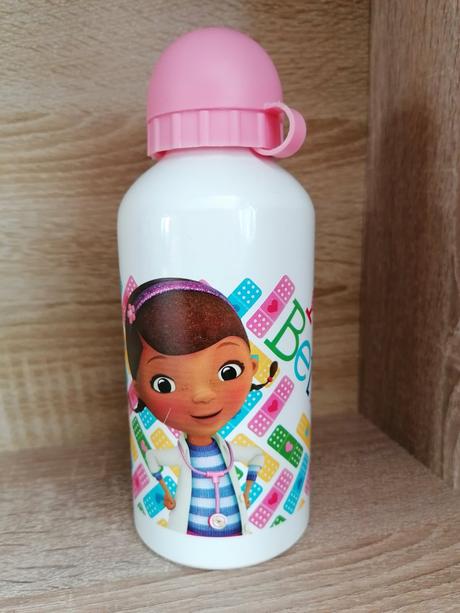 Aluminiová láhev s doktorkou plyšákovou,