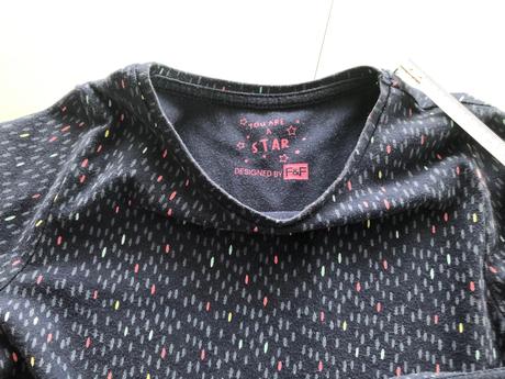 Tmavě modré šaty 122cm 6-7 let konfety, f&f,122