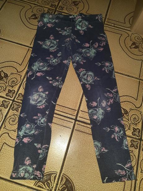 Dívčí legíny růže vel. 104 - 110, 104