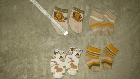 Ponožky novorozenecké, <50