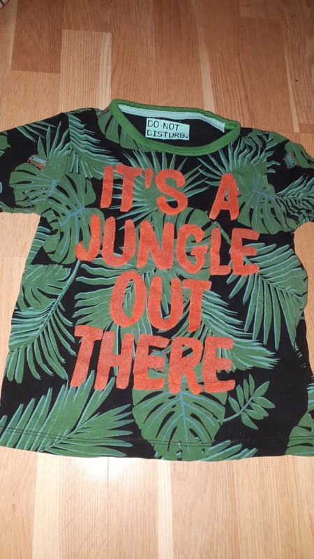 Zelené tricko dzungle 122, marks & spencer,122