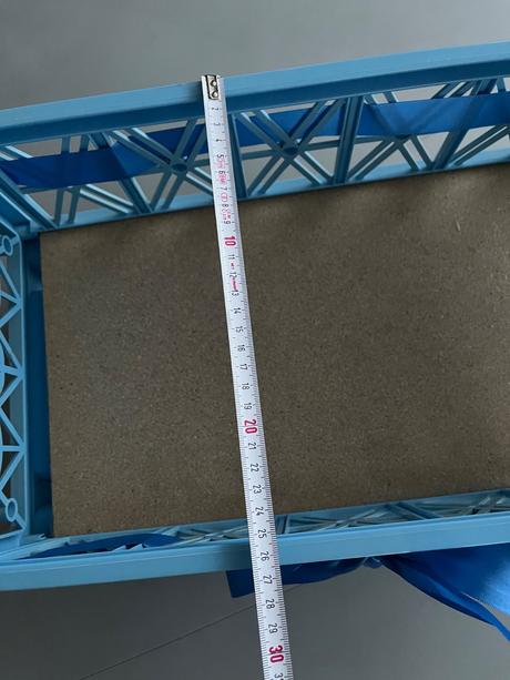 Retro dětská plastová postýlka pro panenku plyšáky, 