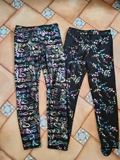 2x vyteplené legíny - 12y, 146