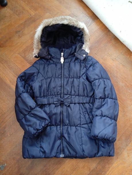 Dívčí zimní kabátek - velikost 128, h&m,128