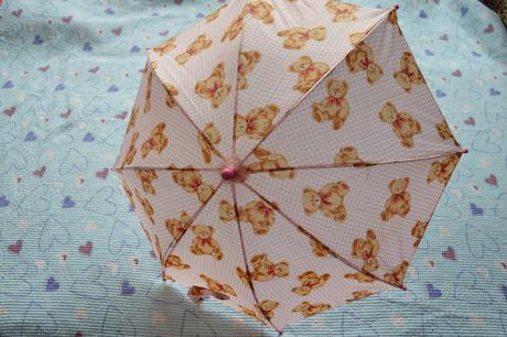 Dětský dívčí deštník deštníček happy rain vintage,