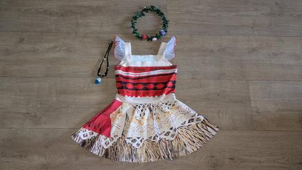 Ka86 karnevalový kostým princezna vaiana 4 - 6 let, 