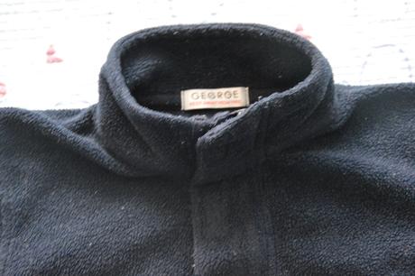 Fleesová mikina, tm. modrá, george,86