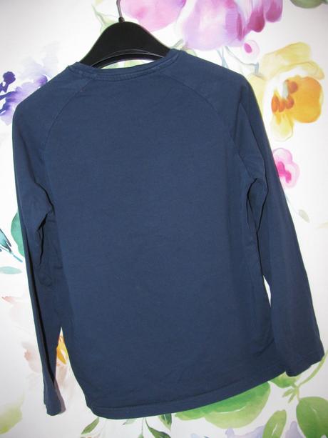 Bavlněné elastické modré tričko, tchibo,140