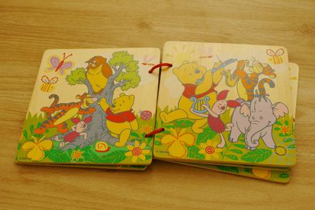 6 drevenych stranek - kniha - medvidek pu,